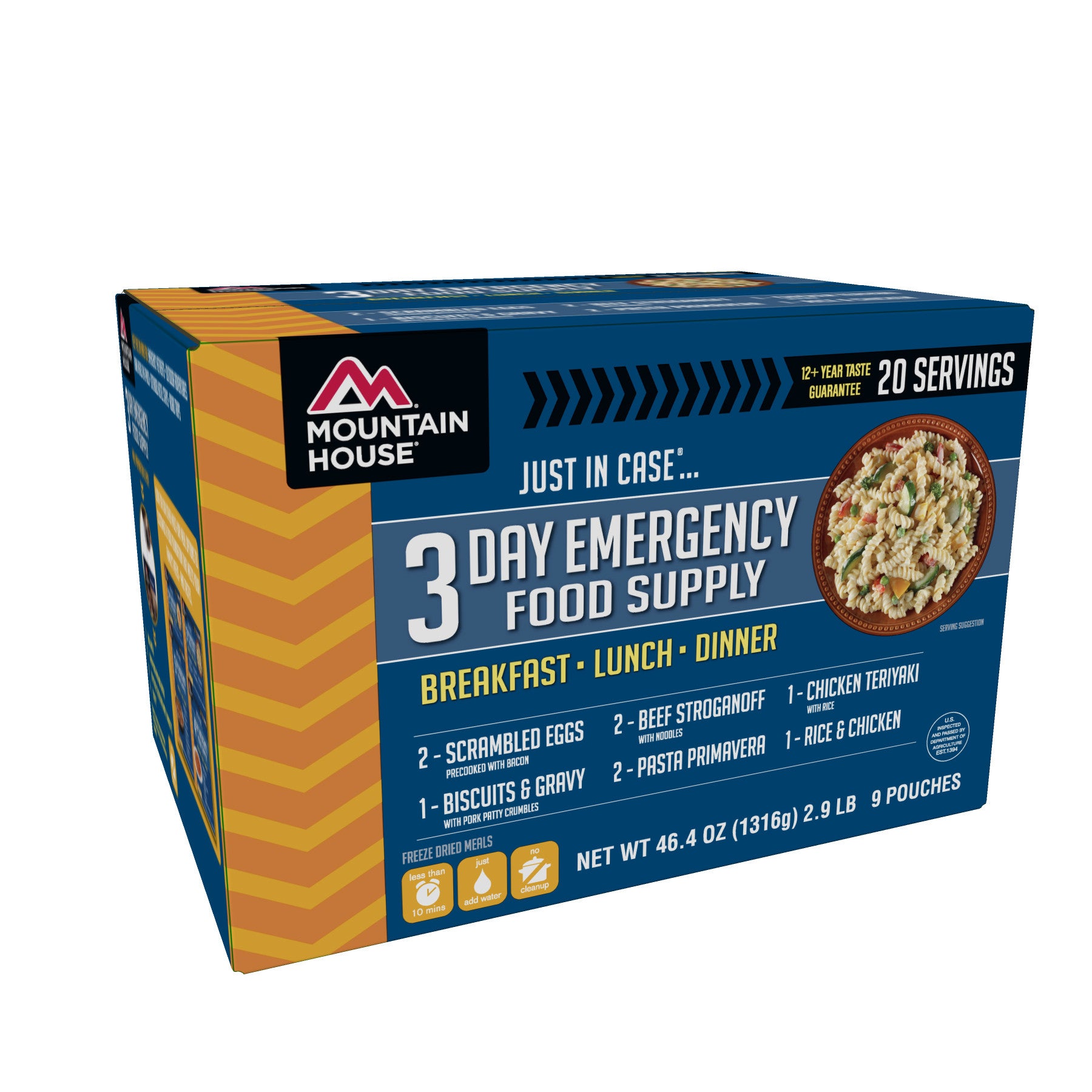 Mountain house store emergency food supply