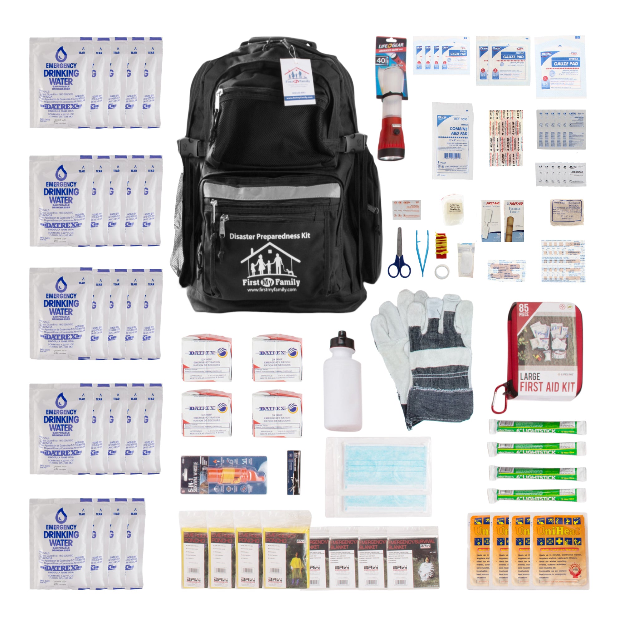 4 Person Survival Kit - Disaster Preparedness Kit